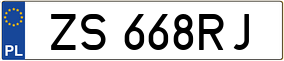 Trailer License Plate